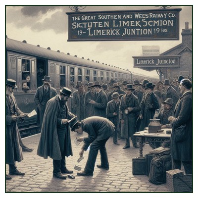 SCANDAL ON THE RAILS: PASSENGER SUING GREAT SOUTHERN AND WESTERN RAILWAY FOR SLANDER, ASSAULT, AND FALSE IMPRISONMENT