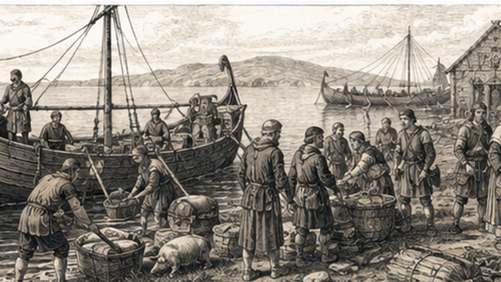 Maritime Trade — Ireland Day by Day historical illustration