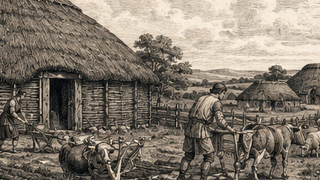 Rural Settlement — Ireland Day by Day historical illustration