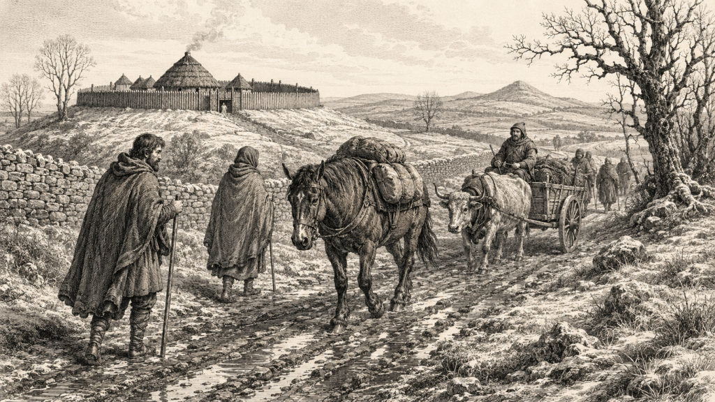 Seasonal Movement — Ireland Day by Day historical illustration