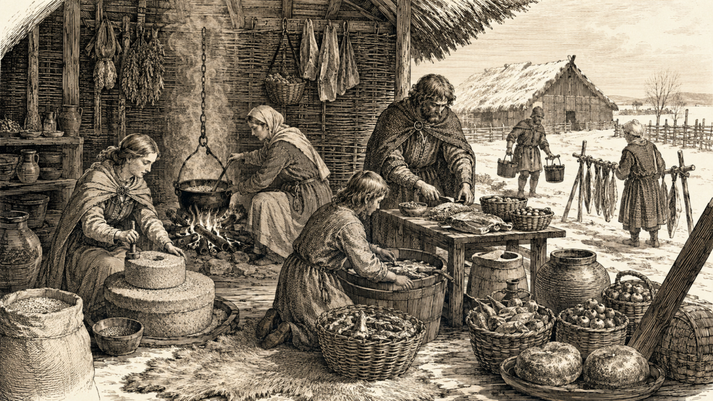 Food and Preservation — Ireland Day by Day historical illustration