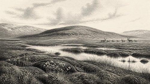 Sedges Beneath a Fermanagh Drumlin
