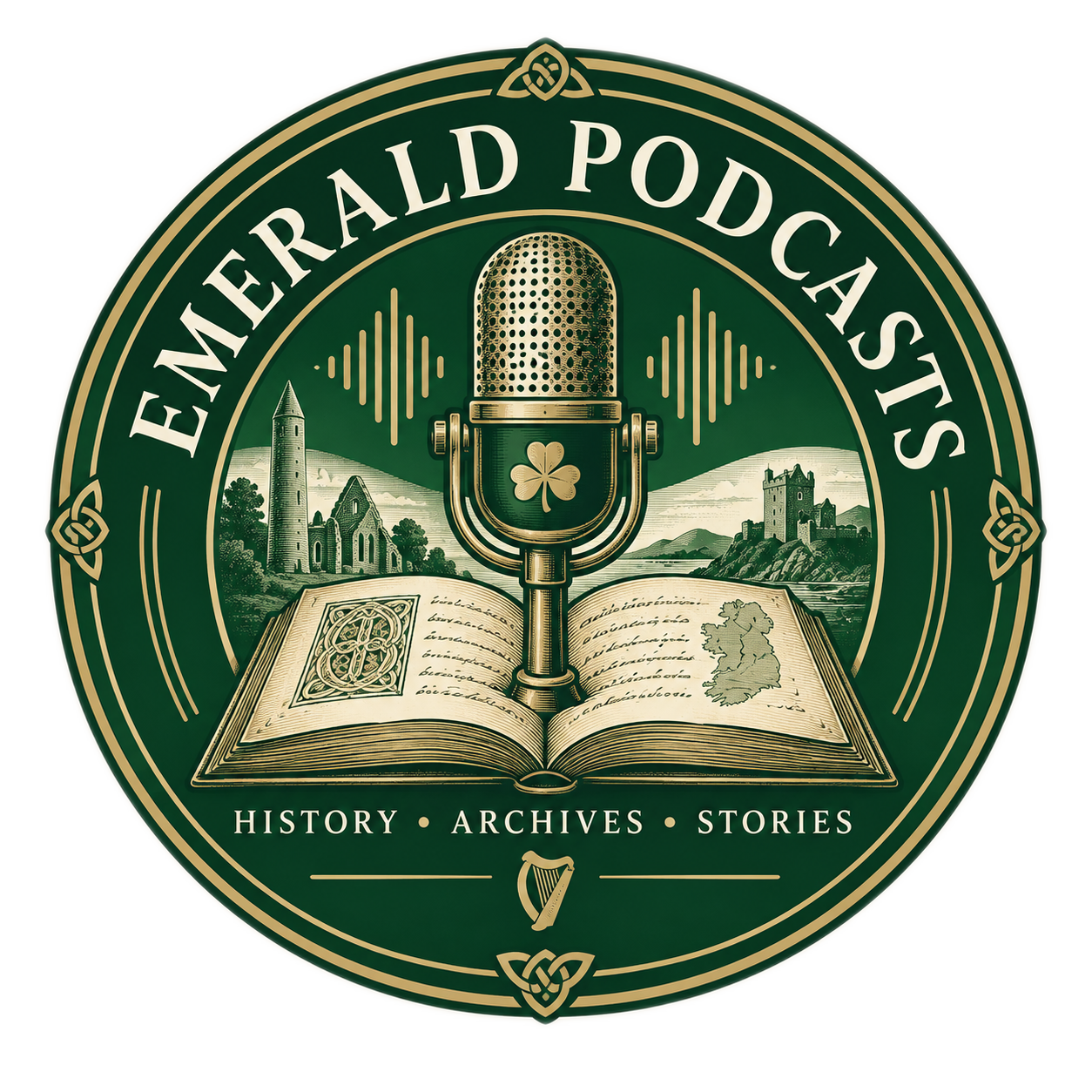 Emerald Gazette Podcasts logo