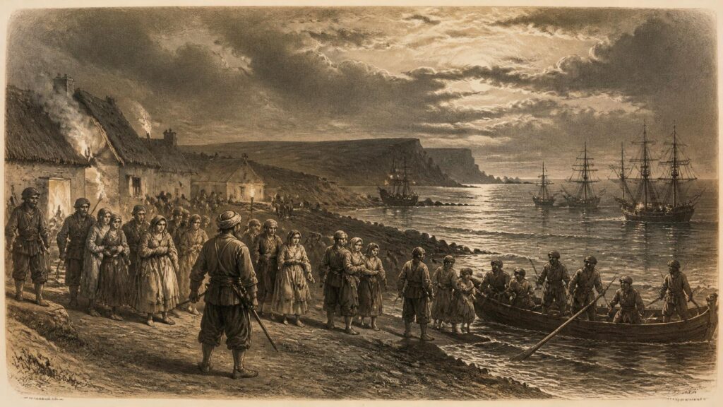 Historical illustration: Captive Irish