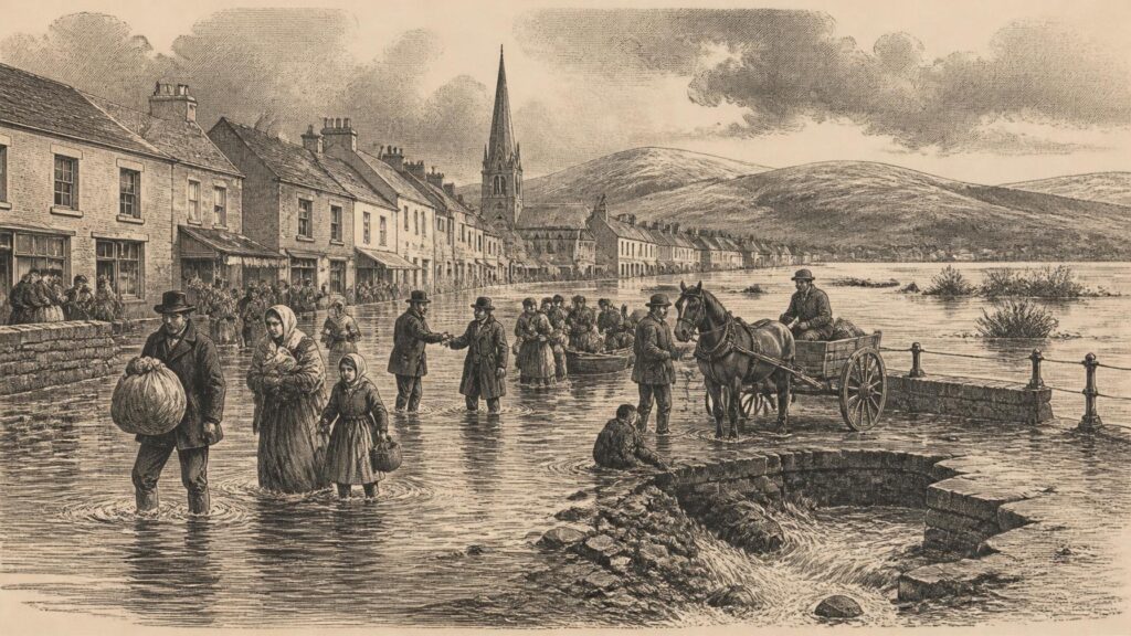 Historical illustration: Chandra Deluge