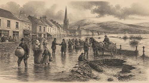 Historical illustration: Chandra Deluge