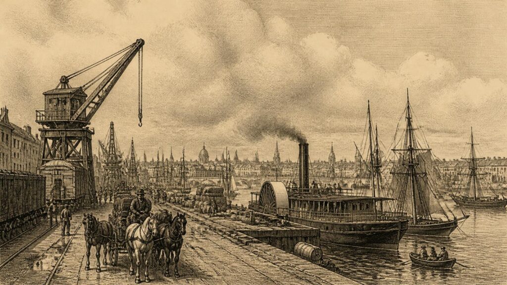 Historical illustration: Connected Island