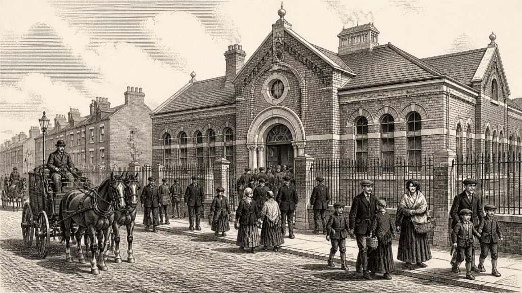 Davitt, Cottages and Iveagh Baths