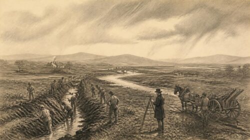 Historical illustration: Drained Ireland