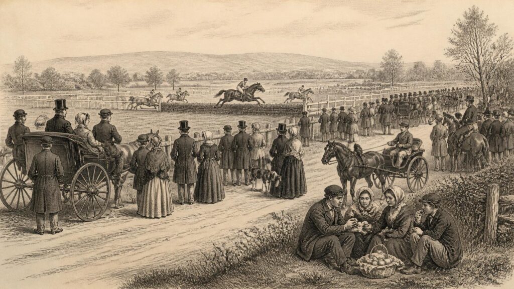 Historical illustration: Easter Pastimes