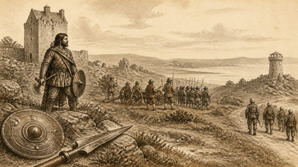 Historical illustration: Irish Arms