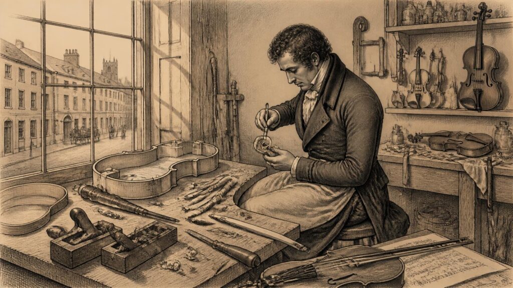 Historical illustration: Limerick Luthiery