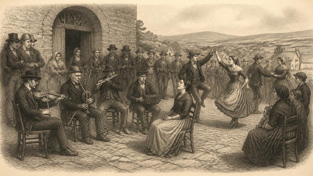 Historical illustration: Musical Homecomings