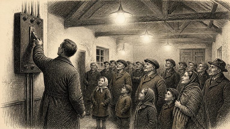 Oldtown’s First Electric Light