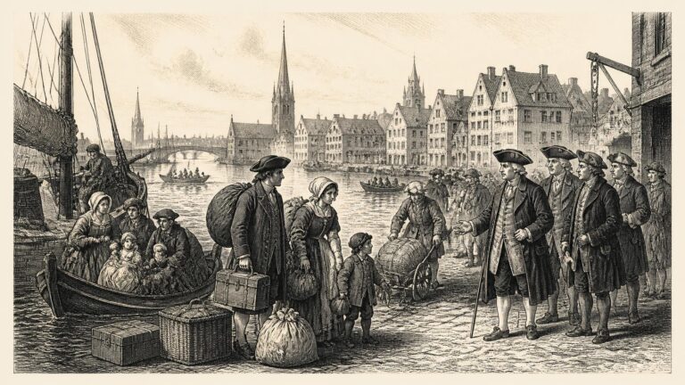 Palatines at Dublin Quay