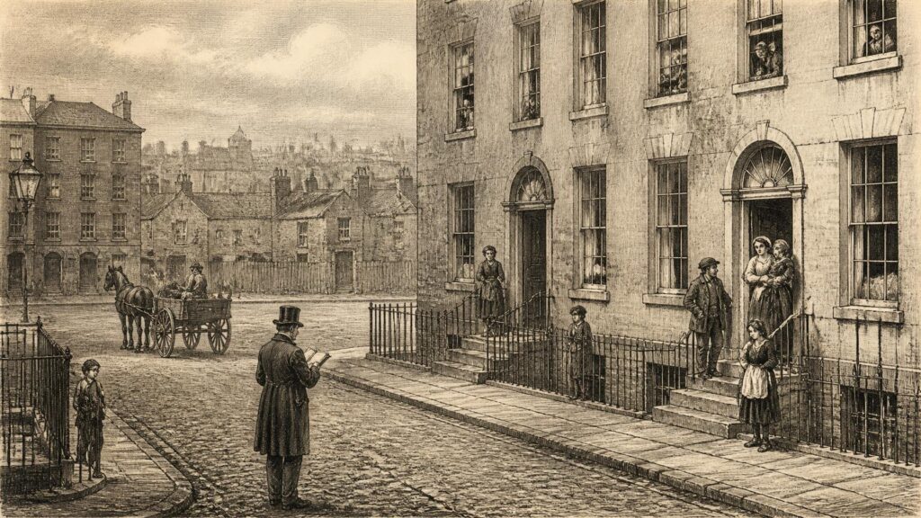Historical illustration: Shelter Rights