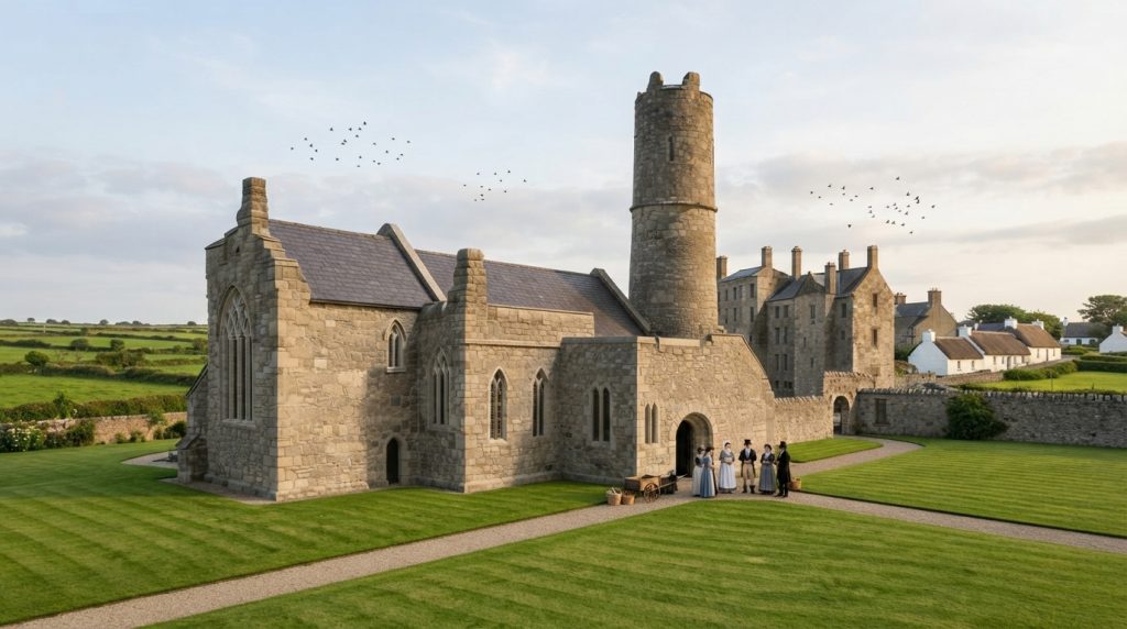 People_near_historic_stone_church_202608071830