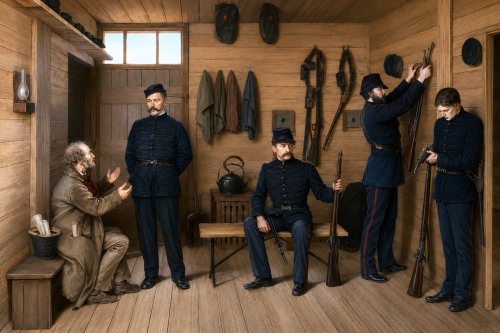Inside Gurranmore Police Cabin