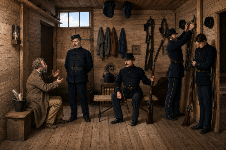 Inside Gurranmore Police Cabin
