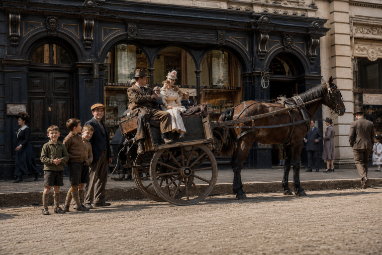 Jaunting Car On O’Connell Street