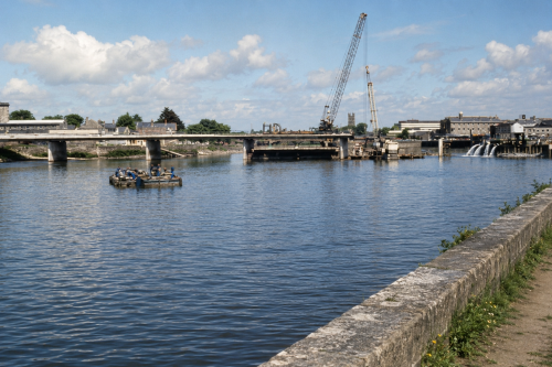 Shannon Bridge Under Construction (1987)