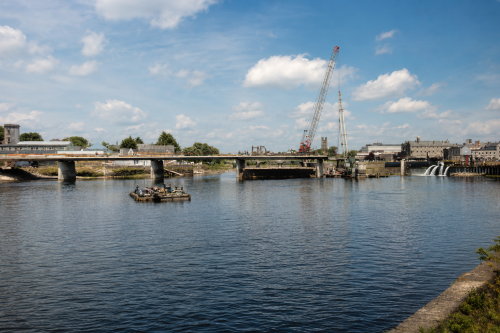 Shannon Bridge Under Construction (1987)