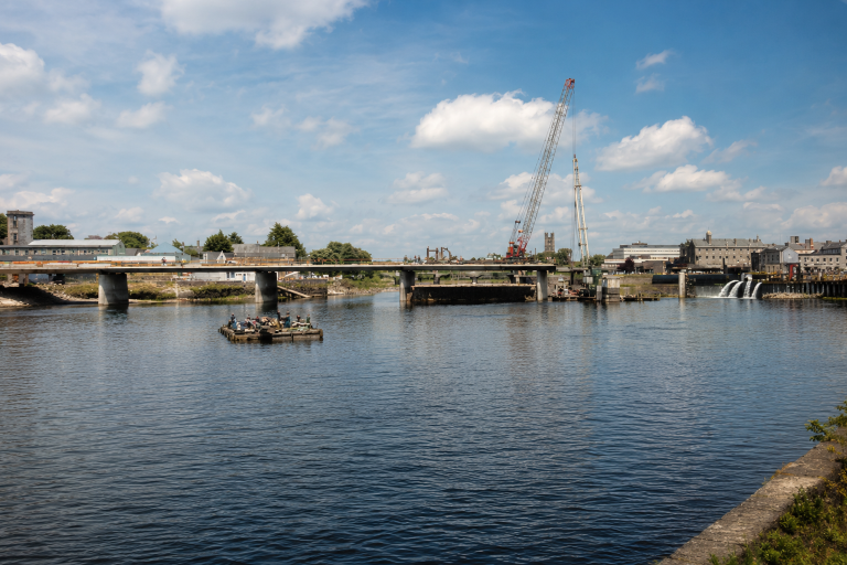 Shannon Bridge Under Construction (1987)